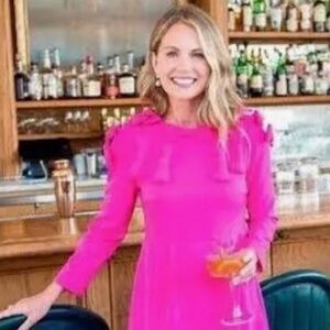 Tuckernuck Hot Pink Bow Dress Size L by Cameron Eubanks Wimberly